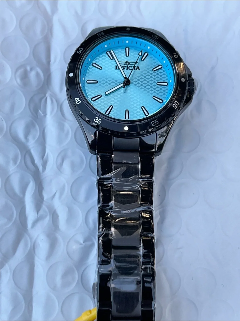 Invicta Pro Diver Lady 38mm Stainless Steel Black Tiffany Blue dial PC21J Quartz